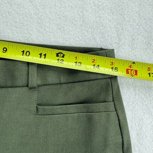 Banana Republic Women's Stretch Pockets High-Rise Green Slim Sloan Pants Size 8 - Picture 7 of 10